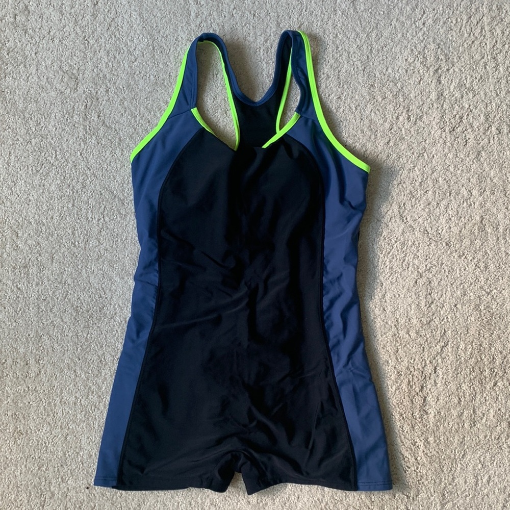 Modest/sporty one piece swimsuit